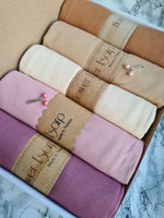 Charger l&#39;image dans la galerie, Boîte Écharpe Jersey Rose/Beige2
