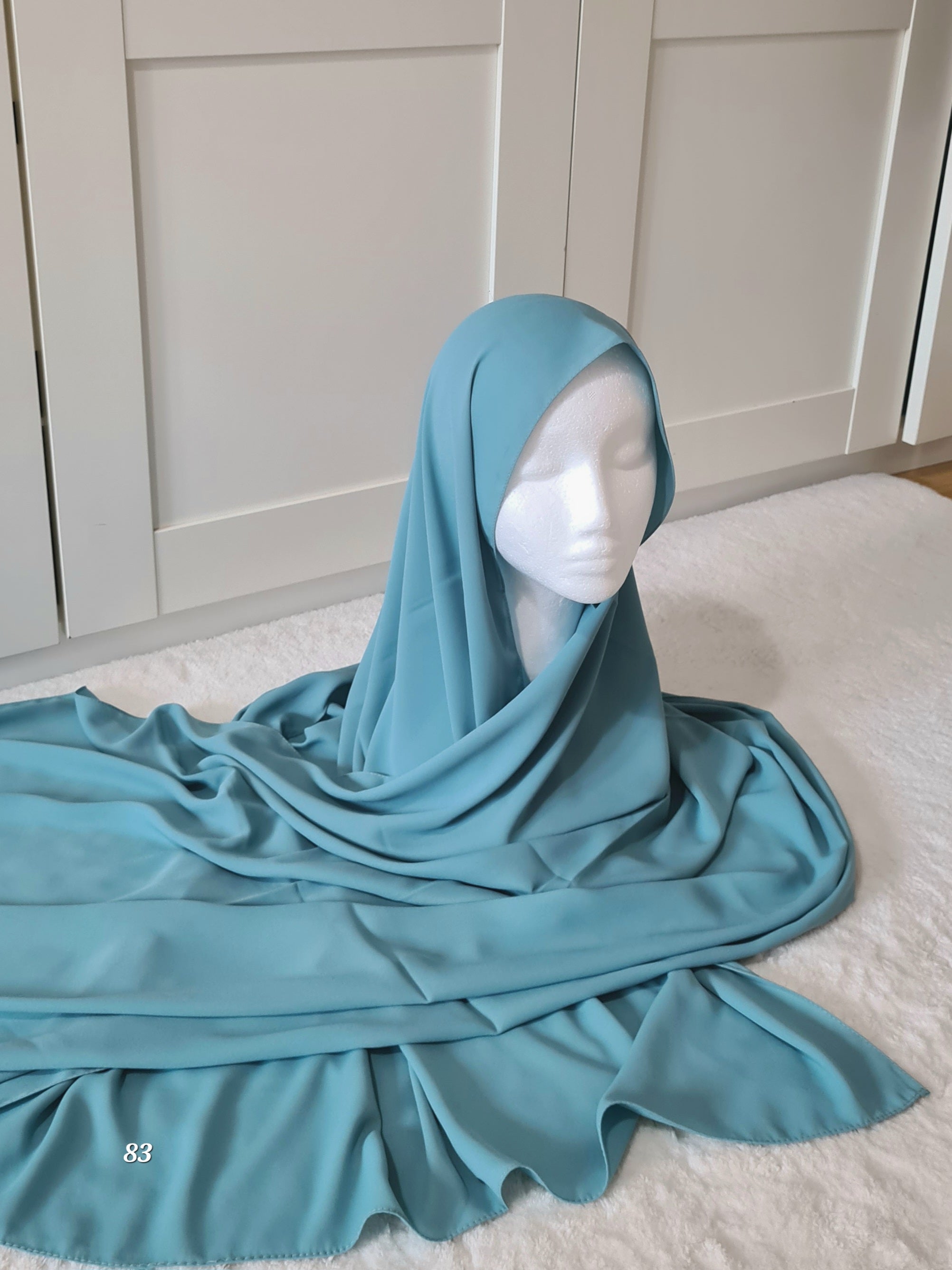 Luxus Krepp Schal Mintgrün