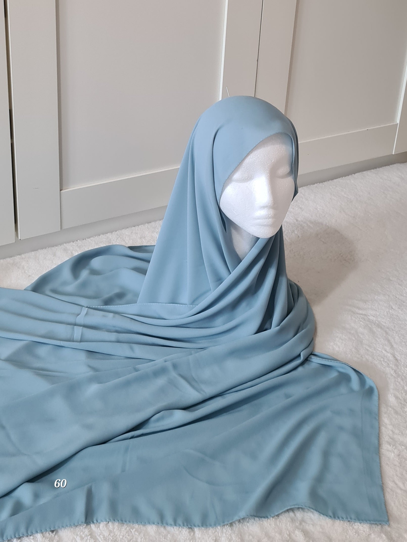 Luxus Krepp Schal Mintgrün