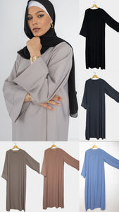 Abaya en soie Médina à manches kimono