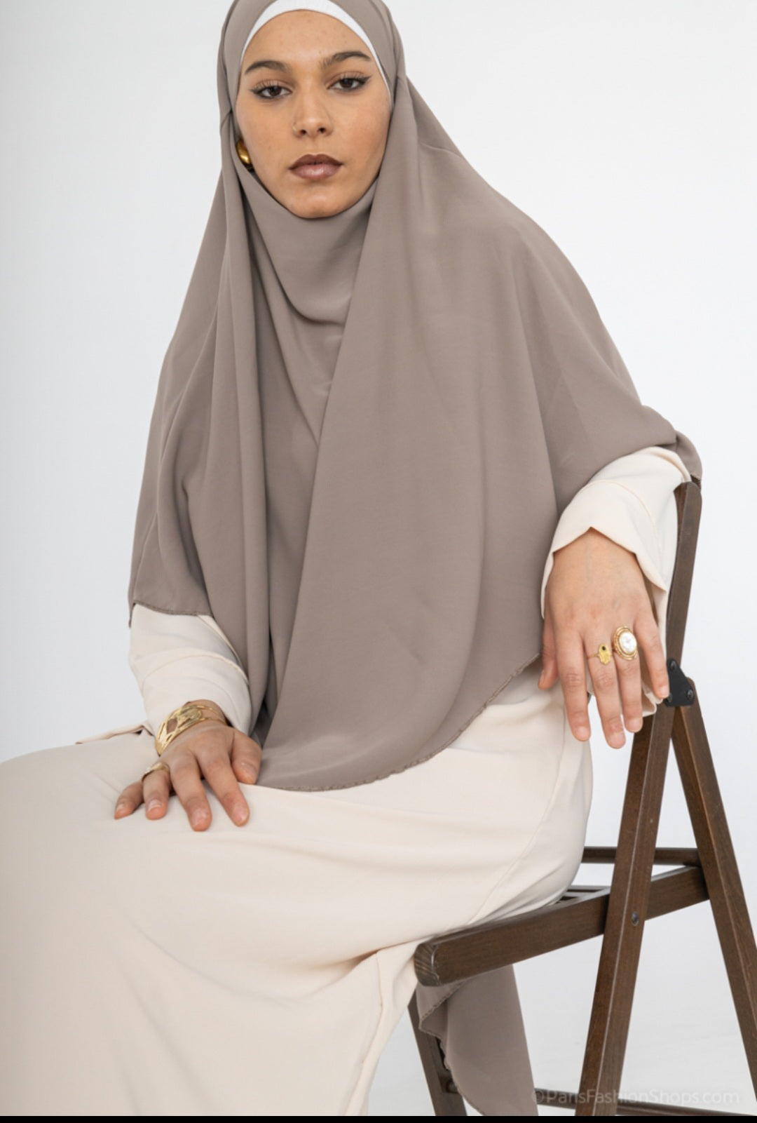 Abaya en soie Médina à manches kimono