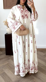 Lade das Bild in den Galerie-Viewer, Orientalisches Stickkleid Anisa aus 88% Viskose
