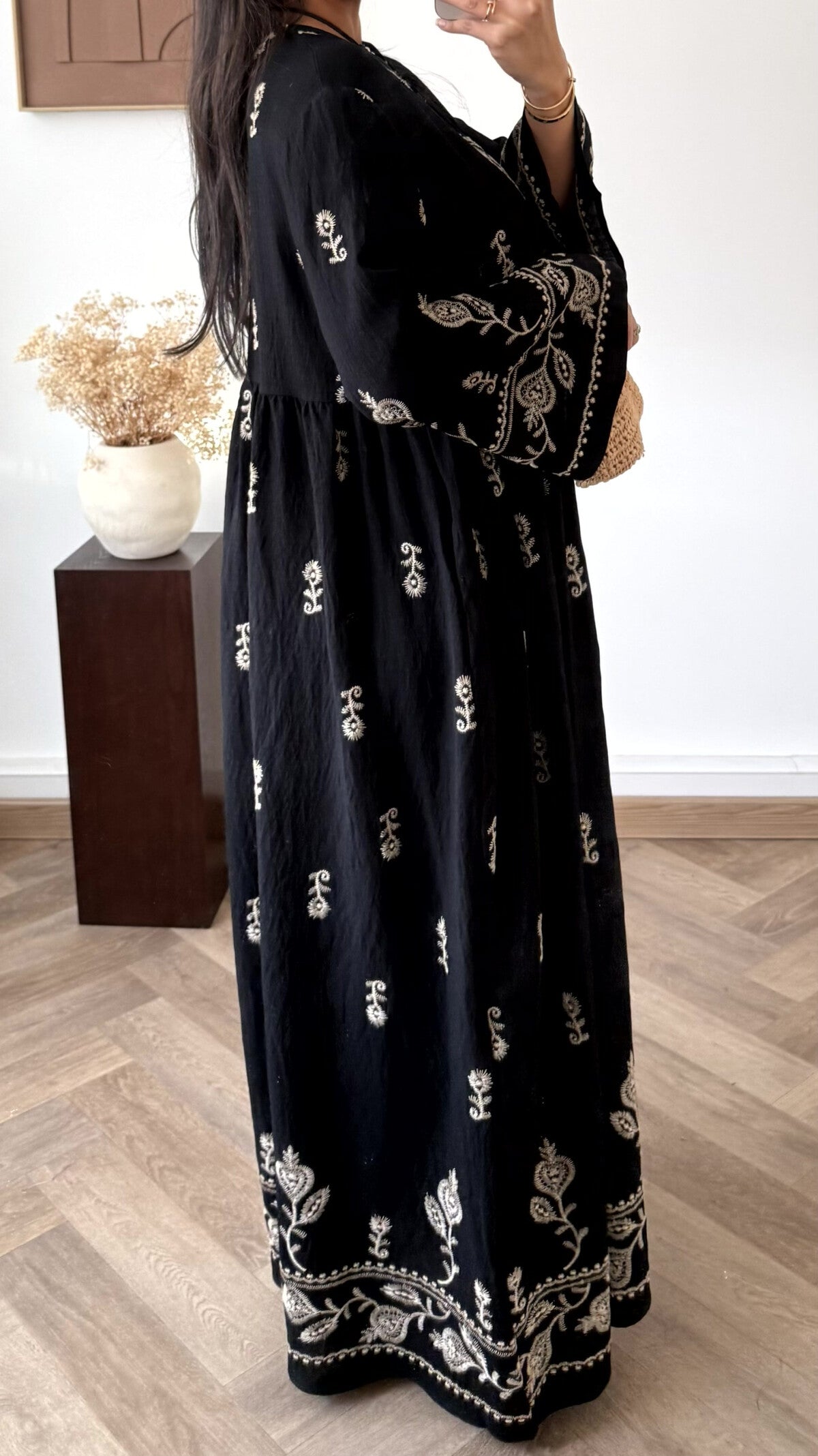 Orientalisches Stickkleid Anisa aus 88% Viskose