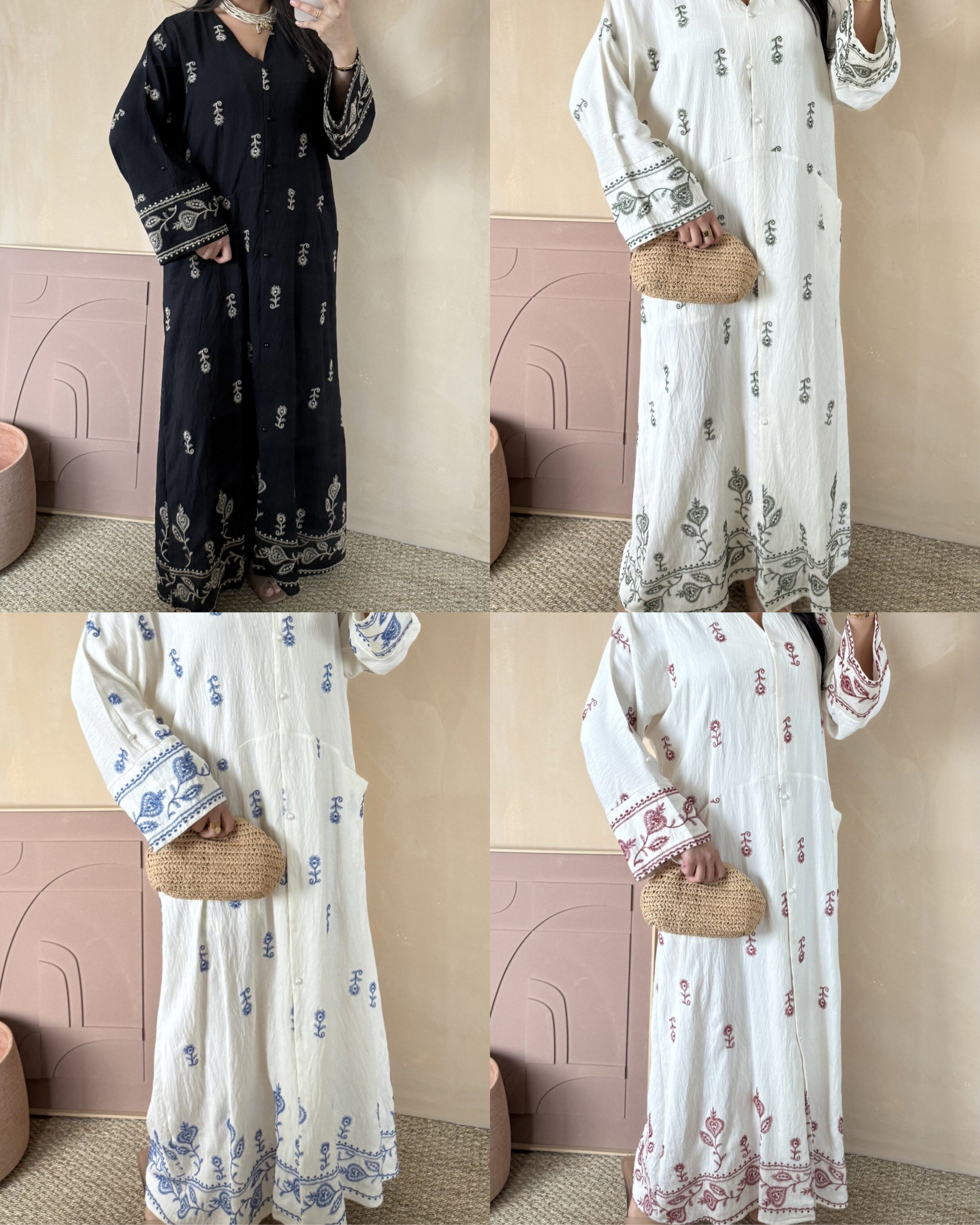 Almina orientalisches Stickkleid