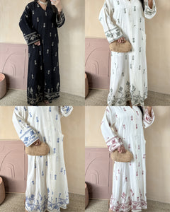 Almina orientalisches Stickkleid