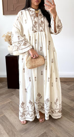 Lade das Bild in den Galerie-Viewer, Orientalisches Stickkleid Anisa aus 88% Viskose

