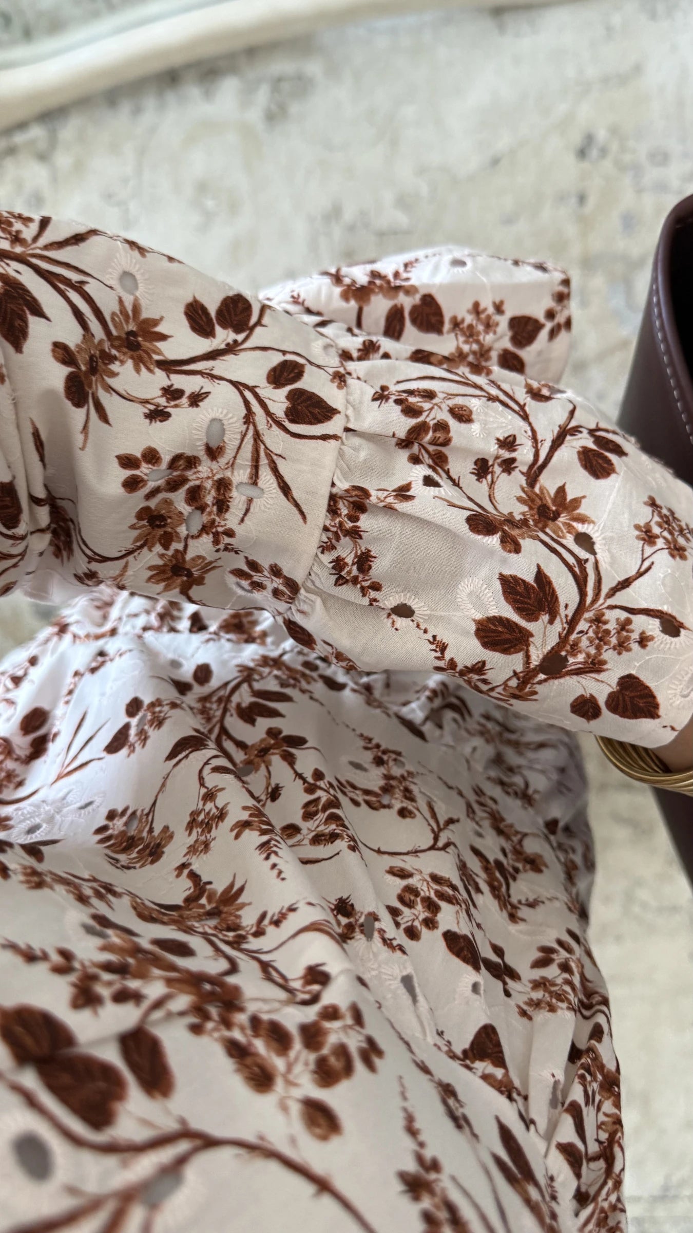 🌷NEU🌷JETZT BESTELLBAR/Aliya Kleid mit Blümchenstickerei aus Baumwolle