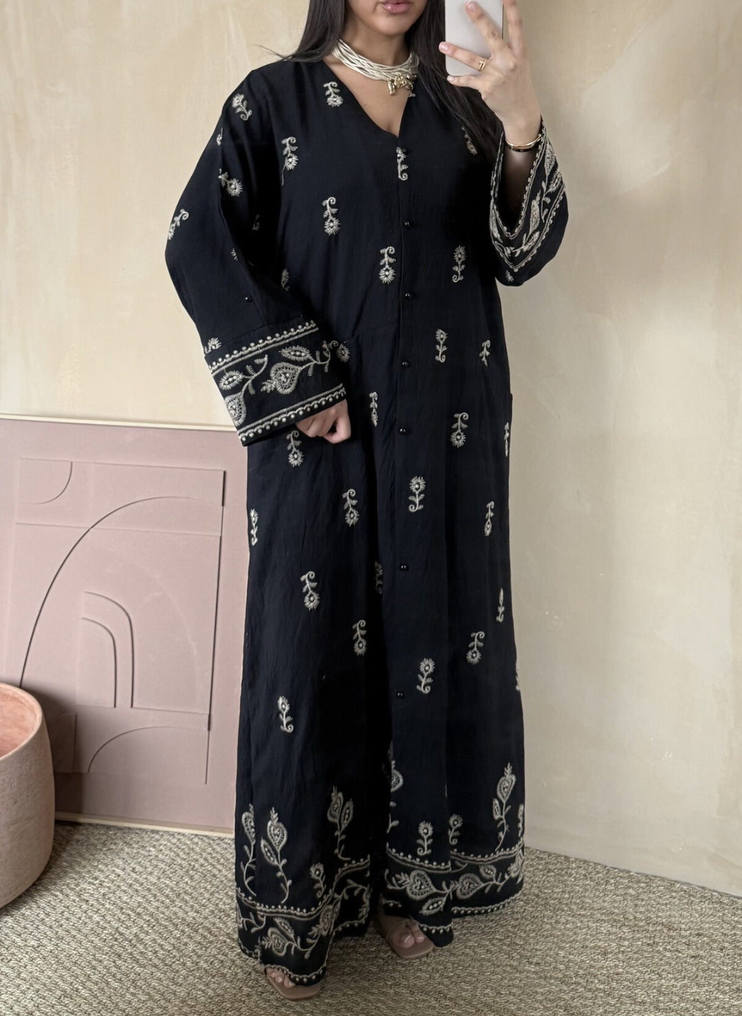 Almina orientalisches Stickkleid