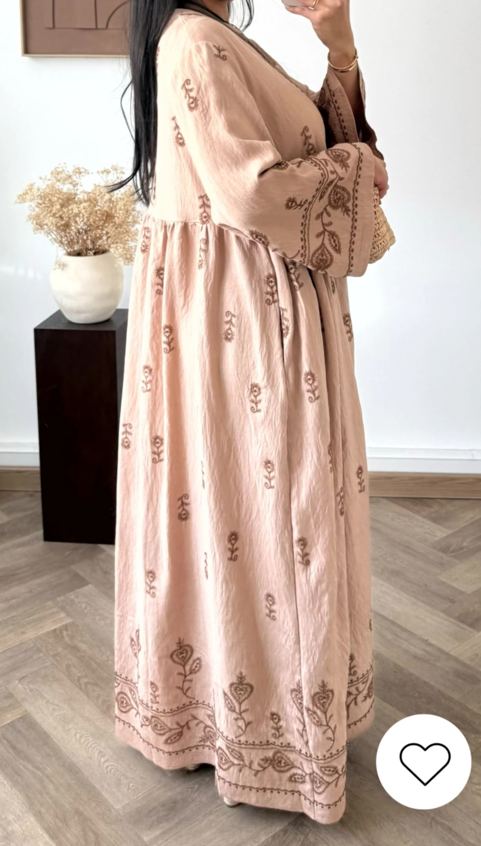 Orientalisches Stickkleid Anisa aus 88% Viskose