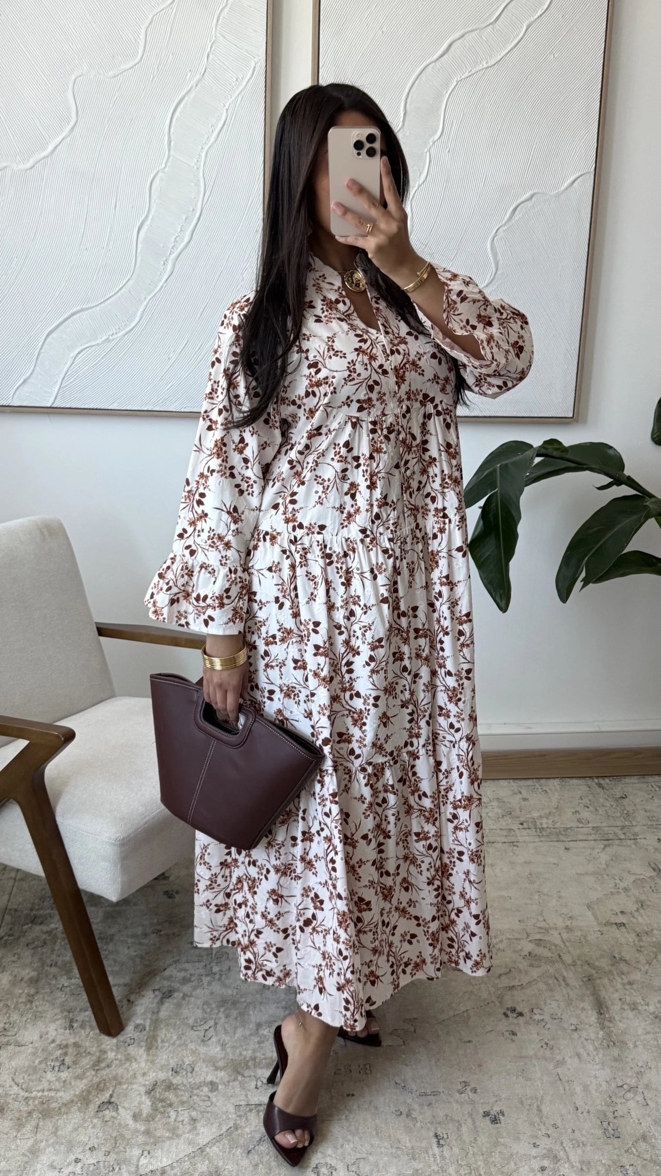 🌷NEU🌷JETZT BESTELLBAR/Aliya Kleid mit Blümchenstickerei aus Baumwolle