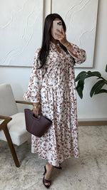 Load image into Gallery viewer, 🌷NEU🌷JETZT BESTELLBAR/Aliya Kleid mit Blümchenstickerei aus Baumwolle
