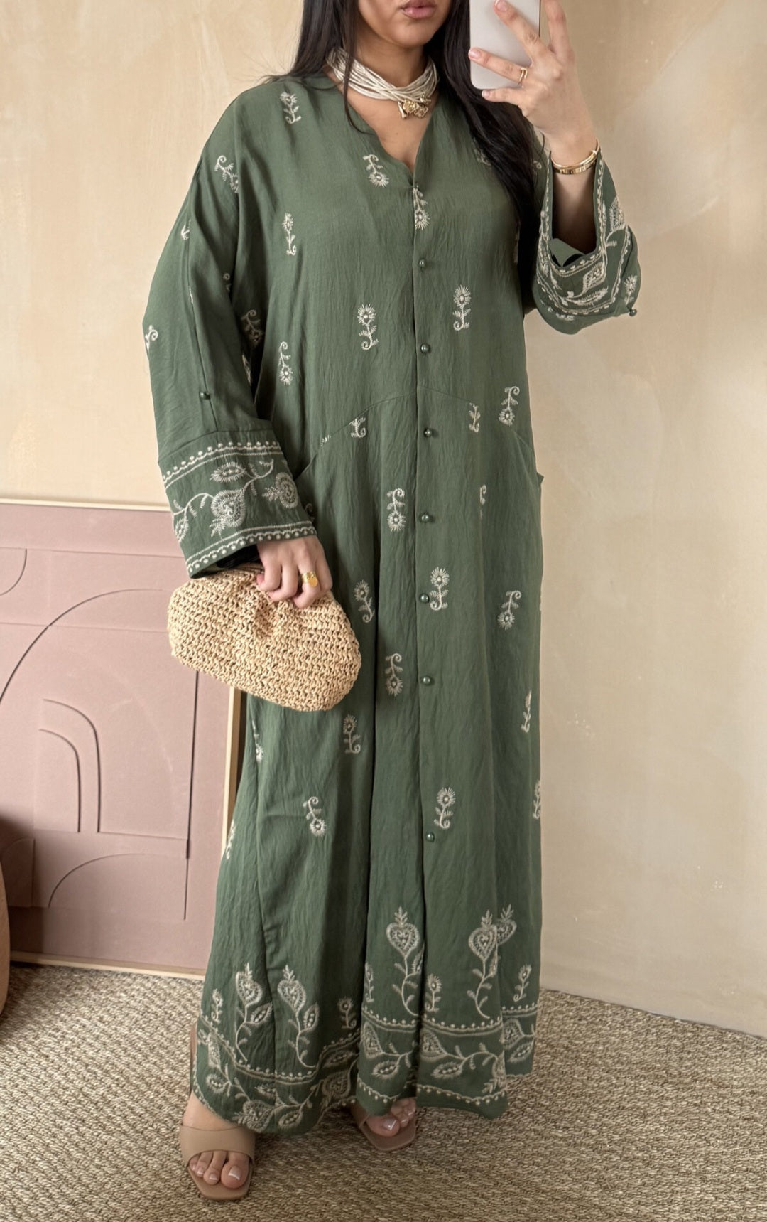 Almina orientalisches Stickkleid