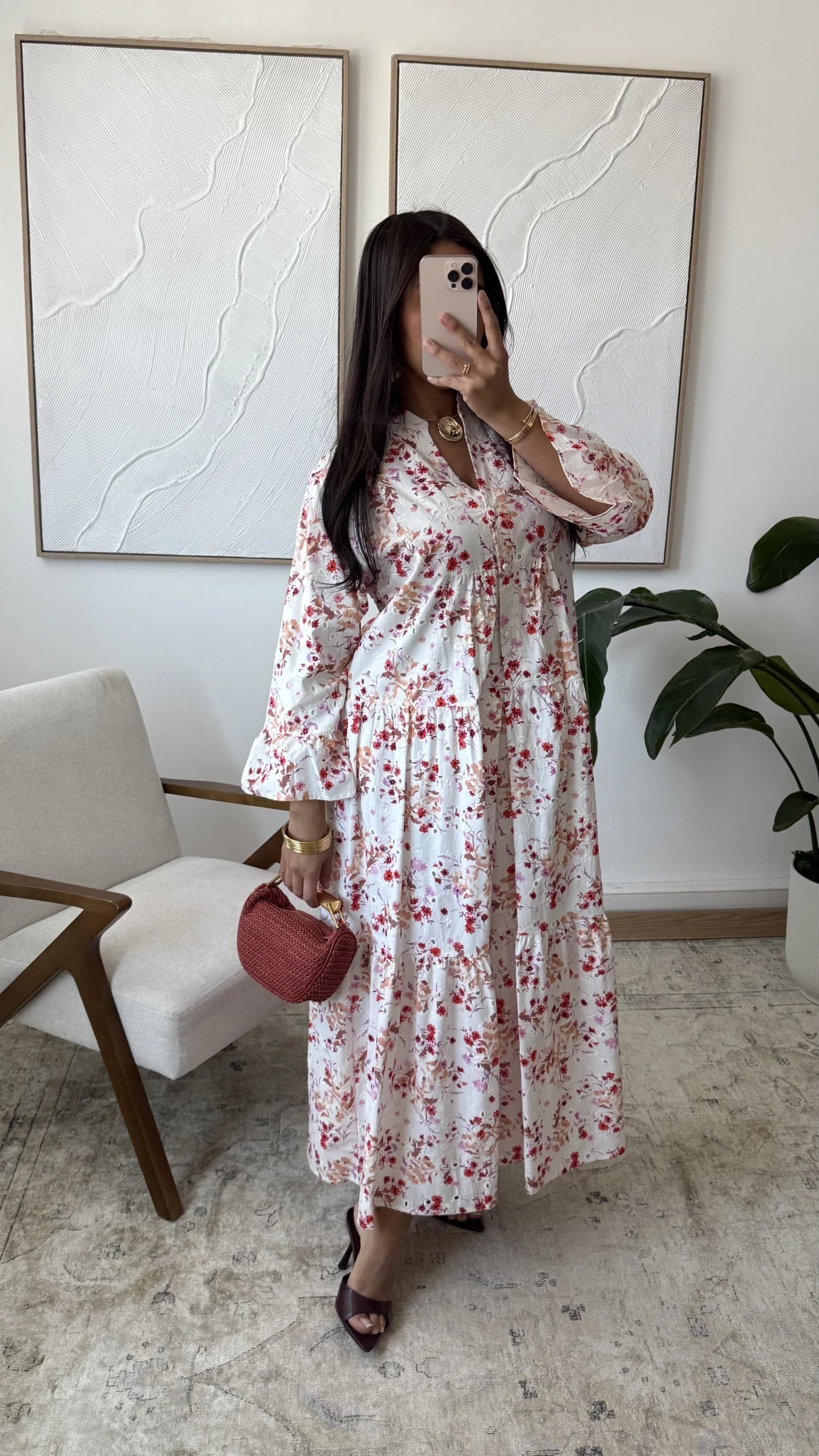🌷NEU🌷lieferbar ab ca Freitag/Aliza Kleid mit Stickerei aus Baumwolle
