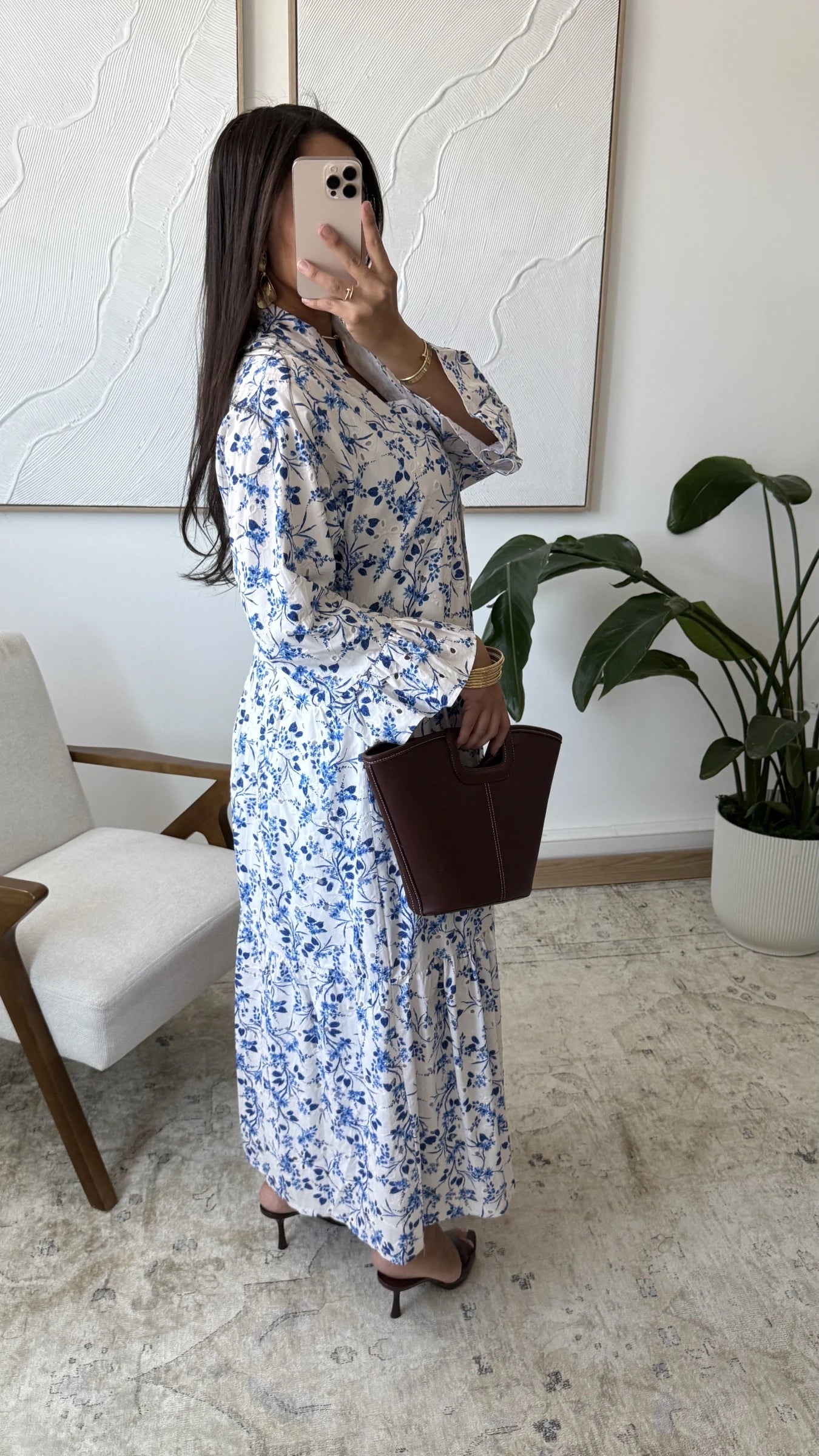 🌷NEU🌷JETZT BESTELLBAR/Aliya Kleid mit Blümchenstickerei aus Baumwolle