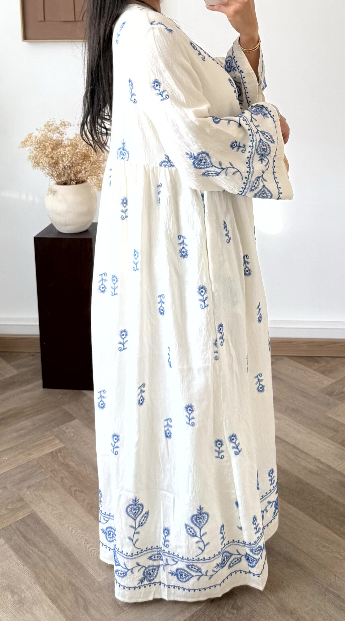 Orientalisches Stickkleid Anisa aus 88% Viskose