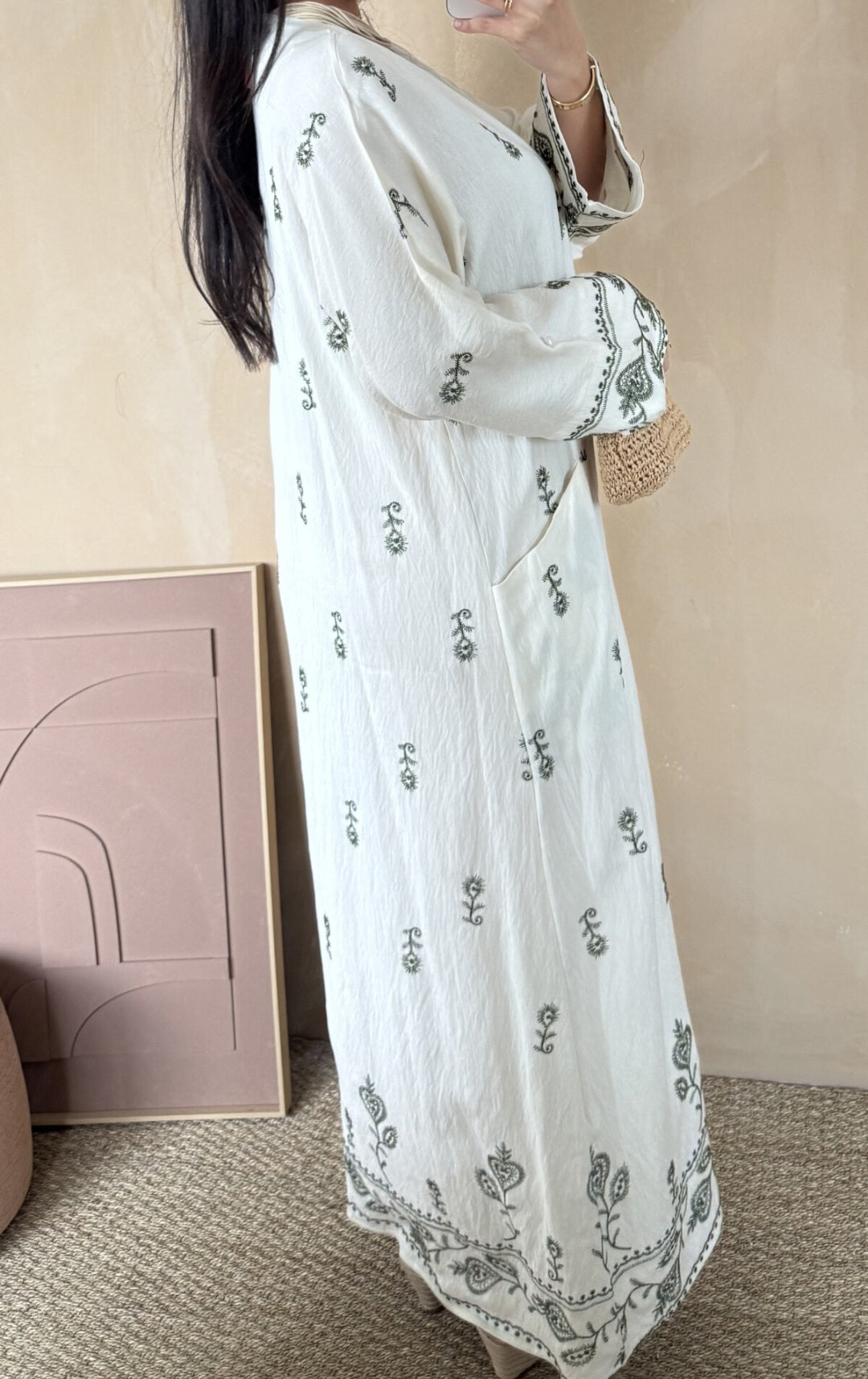 Almina orientalisches Stickkleid