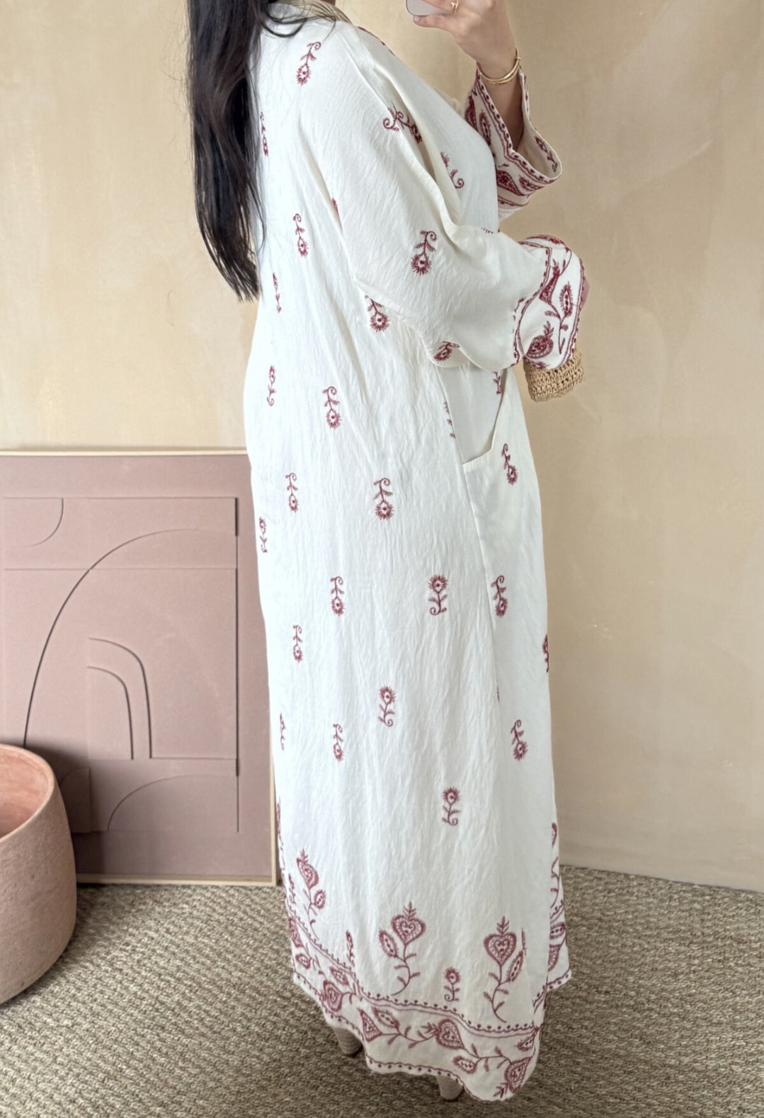 Almina orientalisches Stickkleid