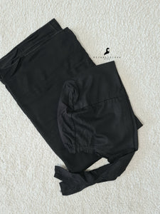 Ensemble avec écharpe en jersey + os en noir